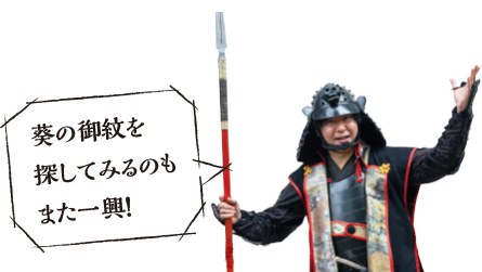 葵の御紋を探してみるのもまた一興！
