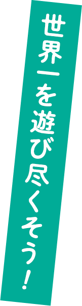 世界一を遊び尽くそう！