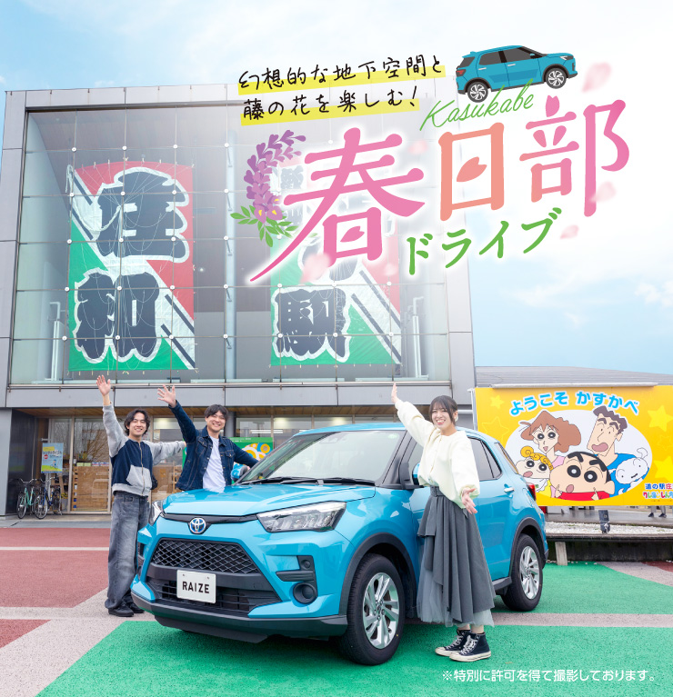 幻想的な地下空間と藤の花を楽しむ！ 春日部ドライブ