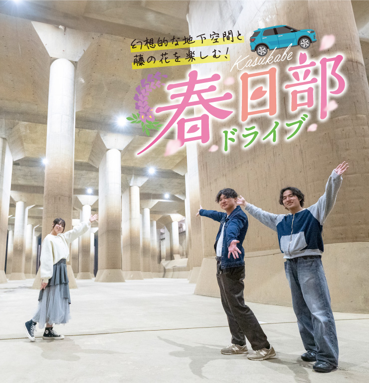幻想的な地下空間と藤の花を楽しむ！ 春日部ドライブ