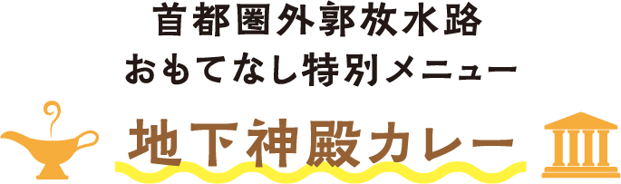 首都圏外郭放水路おもてなし特別メニュー 地下神殿カレー