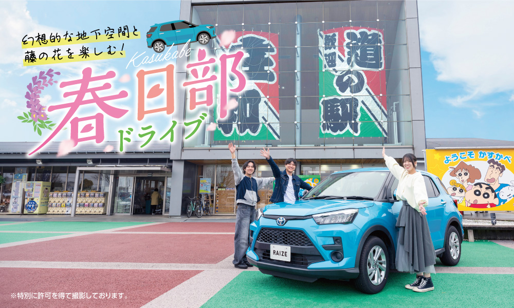 幻想的な地下空間と藤の花を楽しむ！ 春日部ドライブ