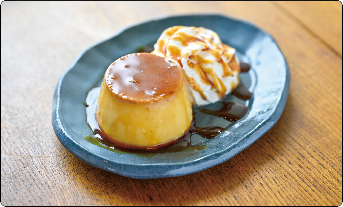 ランチに+300円で日替わりのデザートを付けることもできます