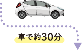 車で約20分