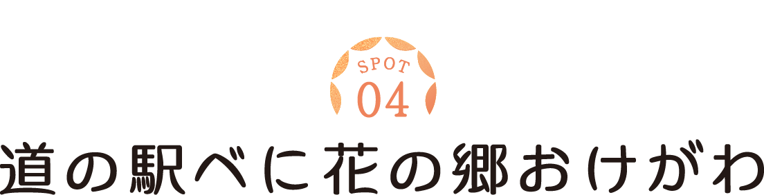 SPOT04　道の駅べに花の郷おけがわ