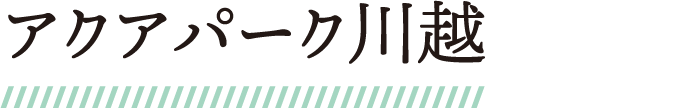 アクアパーク川越