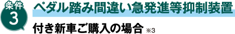 サポカー補助金 ペダル踏み間違い急発進等抑制装置 付き新車ご購入の場合